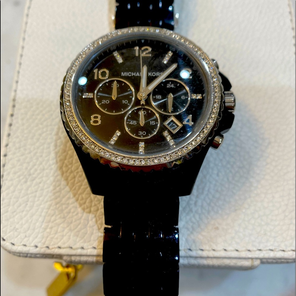 Black Micheal Kors watch